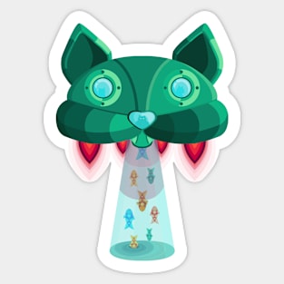 CatShip Sticker